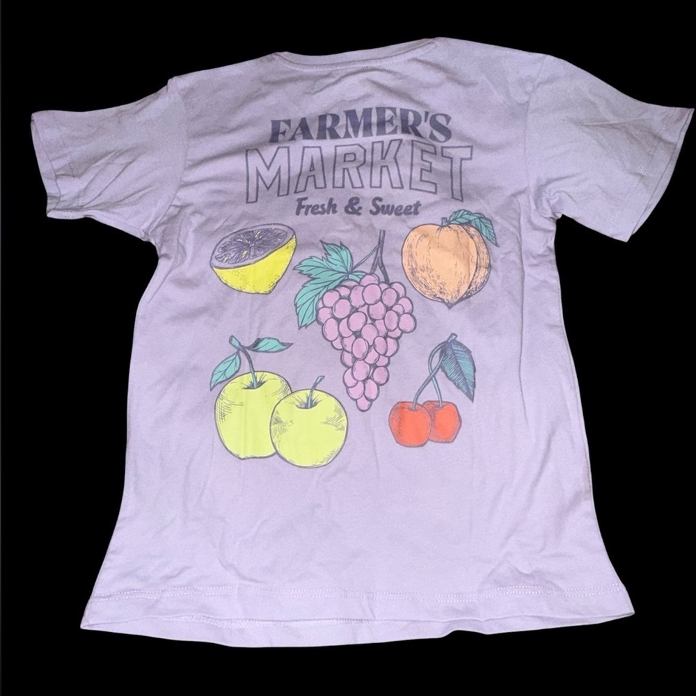 Wonder Nation Girls Farmers Market Graphic Tee - Picture 4 of 4